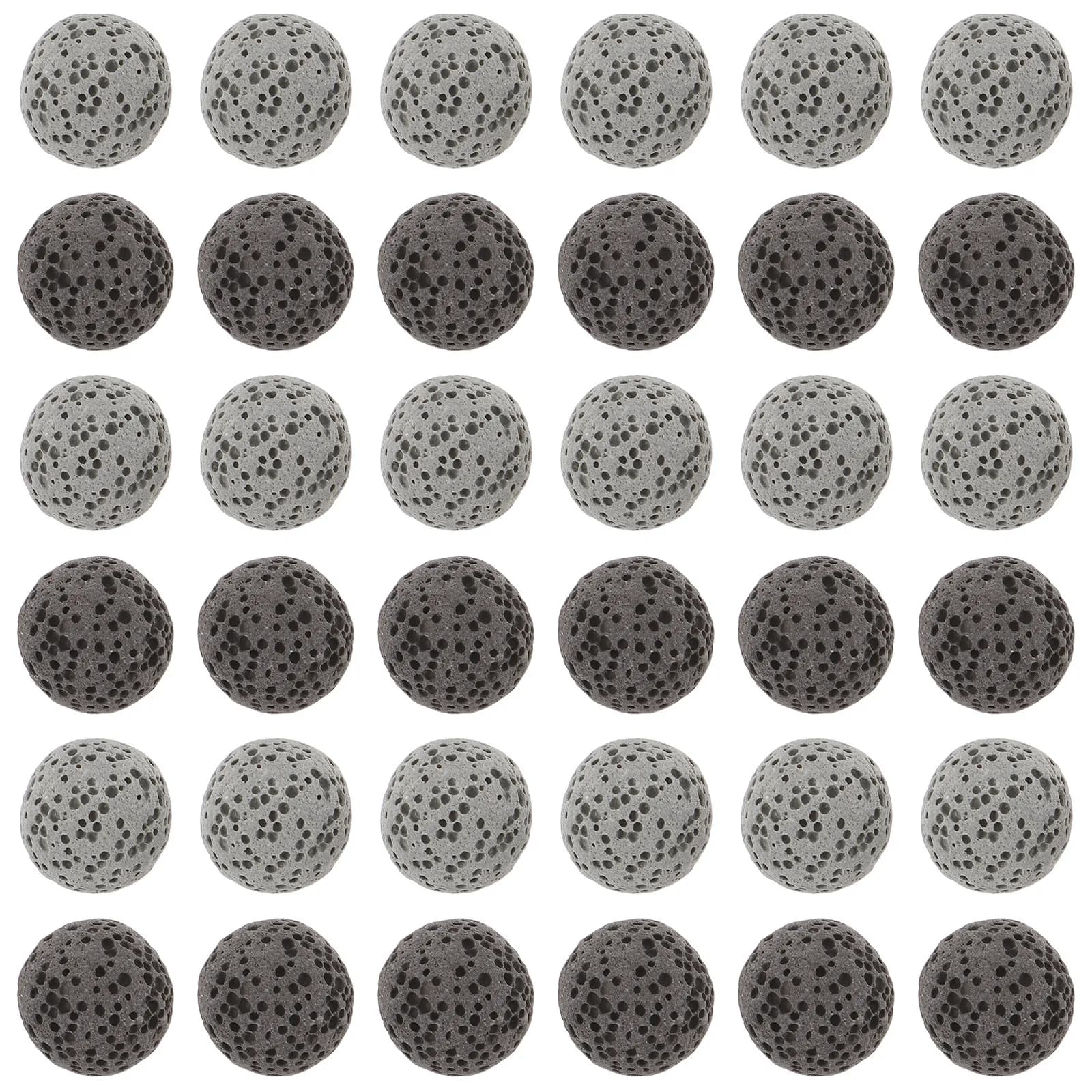 2Set Volcanic Rock Diffuser Natural Aroma Stones 12Mm Round Lava Beads Small Passive Essential Oil Diffusing Stones Office Home