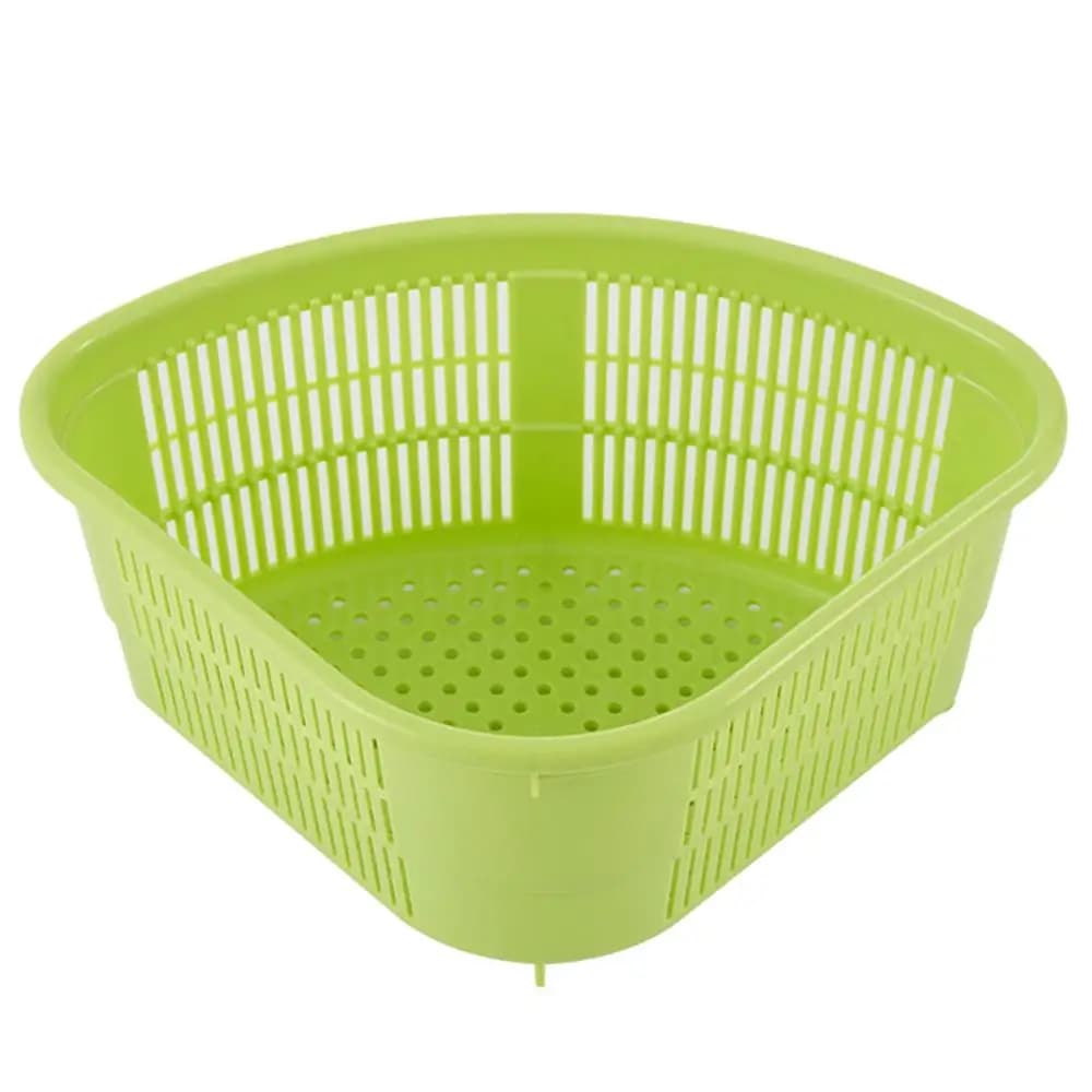 Lavello da cucina triangolare per lavare i rifiuti, cestello scolapiatti, portaoggetti in plastica