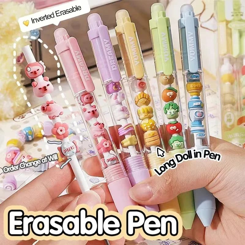 Set di Penne Gel 0.5mm Punta Fine, Asciugatura Rapida, Scrittura Fluida, Penne Economiche Kawaii per Studenti