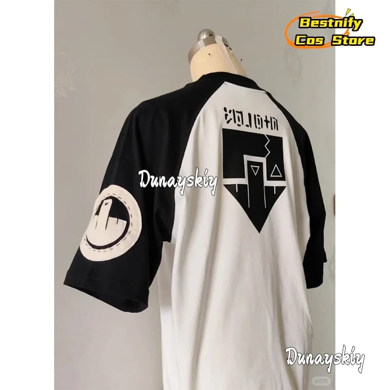 Bestnify Cos*Anime GACHIAKU Rudo Cosplay Costume T-shirt Character Same Outfit Short Sleeve Tops Clothing Pajamas Uniform Suit