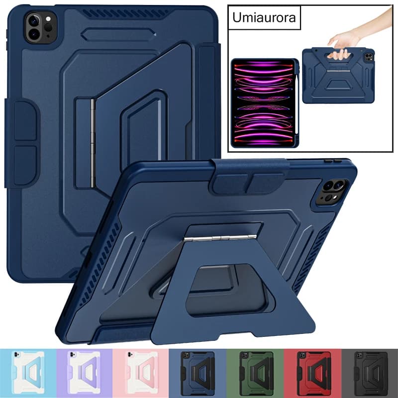 Per iPad 10a 11a generazione A16 Air 5 10.9 Pro 11 pollici M2 M3 M4 Custodia magnetica antiurto con supporto intelligente e porta matita