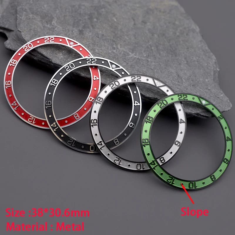 Metal Ring Insert Compatible with Case Watch 40mm SKX007 SRPD SUB GMT Turtle Tuna Canned Men's Underwater Watches Accessories