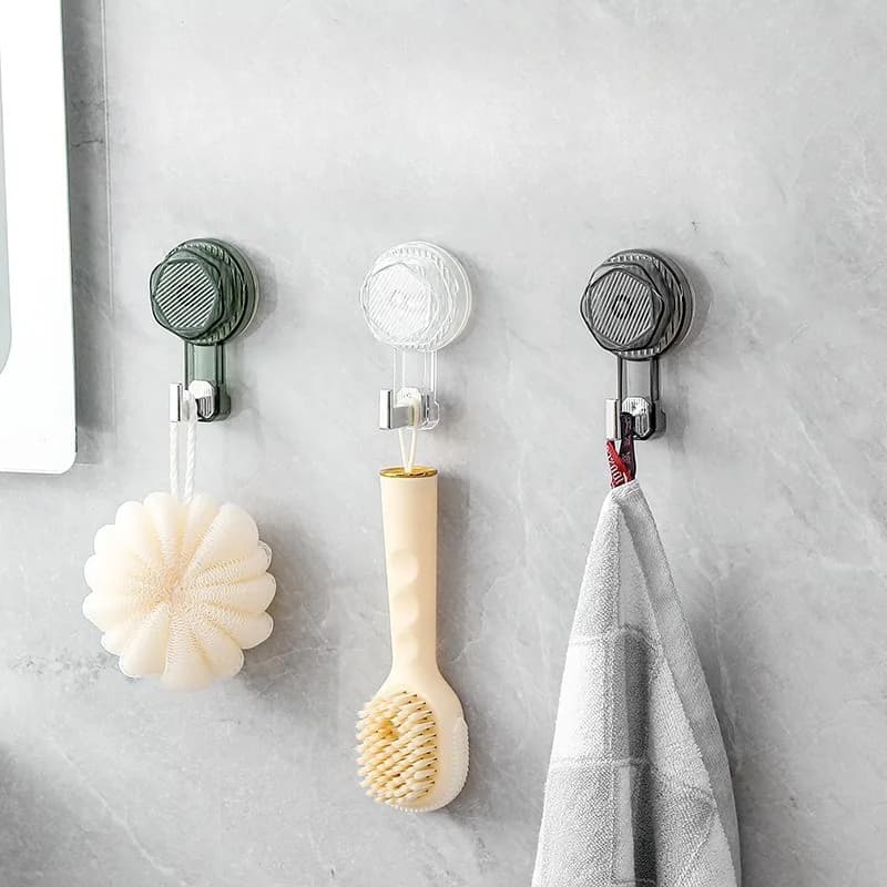 New Strong Non-punching Bathroom Door Non-marking Viscose Wall Bathroom Towel Hanging Clothes Suction Cup Hook