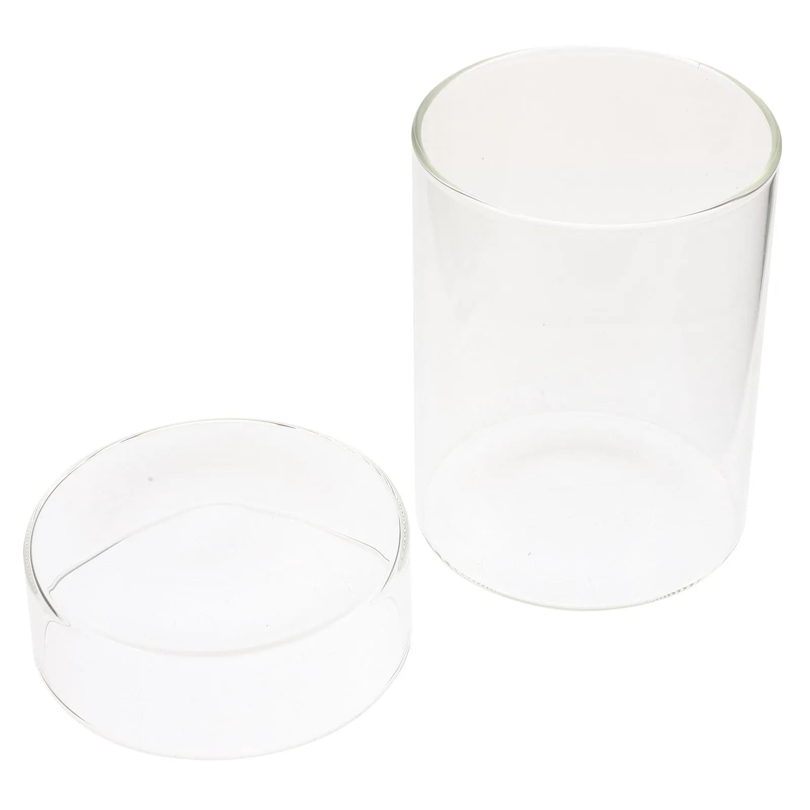 Clear Glass Jar with Lid Multipurpose Storage Container for Tea Leaves Coffee Candies Herbs Dried Fruit Snacks Household Food