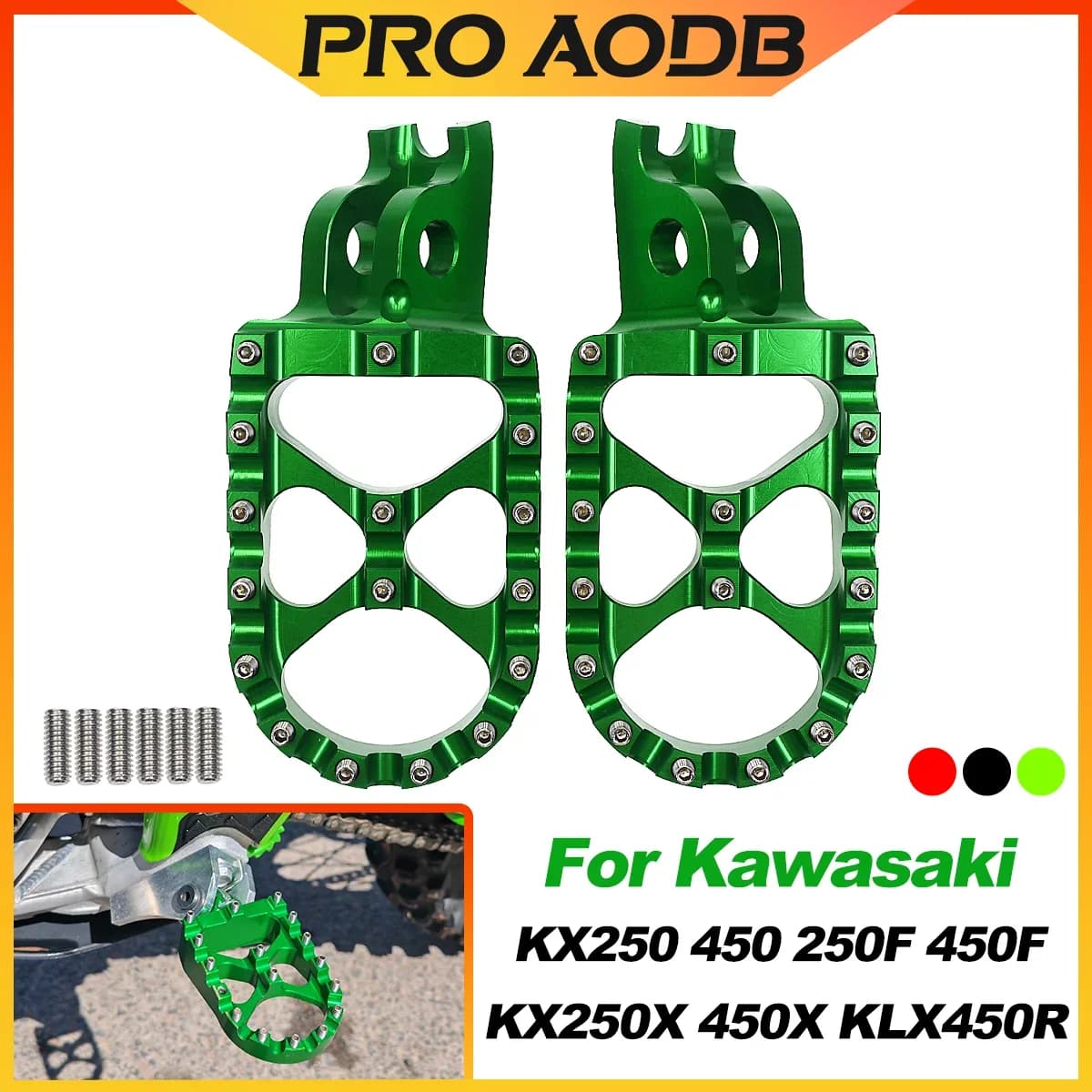 Moto Pedane Poggiapiedi Pedali Per Kawasaki KX KX250 KX450 KX250F KX450F KX250X KX450X Per Honda CR CRF 125 150 250 450