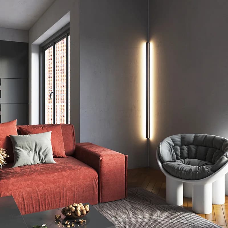 Lampada da Parete a Striscia Lunga in Stile Nordico Minimalista, Design Creativo Moderno per Soggiorno e Camera da Letto