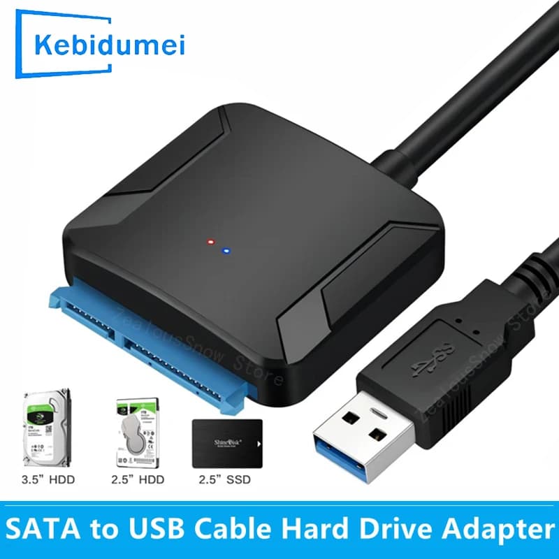 USB 3.0 To Sata Cable USB3.0 Hard Drive Adapter Converter 2.5/3.5 Inch External HDD SSD Adapter For Laptop Xbox One Xbox 360 PS4
