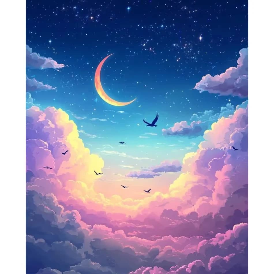 Purple Clouds Landscape Jigsaw Puzzle 500/1000/1200/2000PCS DIY Craft Hobby Relaxing Game Home Decor Gift