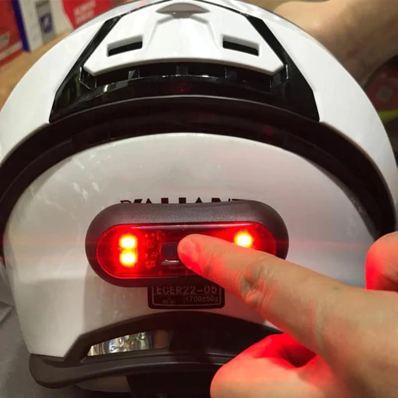 Lights for Helmet Bike Headlight Motorcycle Safety Signal for Helmet Bicycle Lamp Rear Waterproof LED Light for Motorcycle Helmet