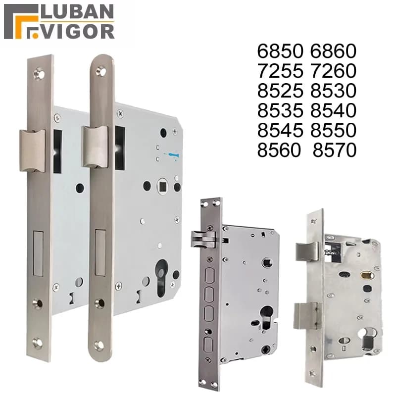 68 72 85 lock body for fingerprint lock Anti-theft door Outdoor aluminum alloy door Lock core hole 33mm lift the handle to lock