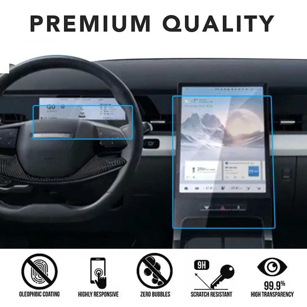 Pellicola Protettiva in Vetro Temperato Anti-graffio per Schermo di Navigazione GPS Auto Chery Jaecoo J5 2025