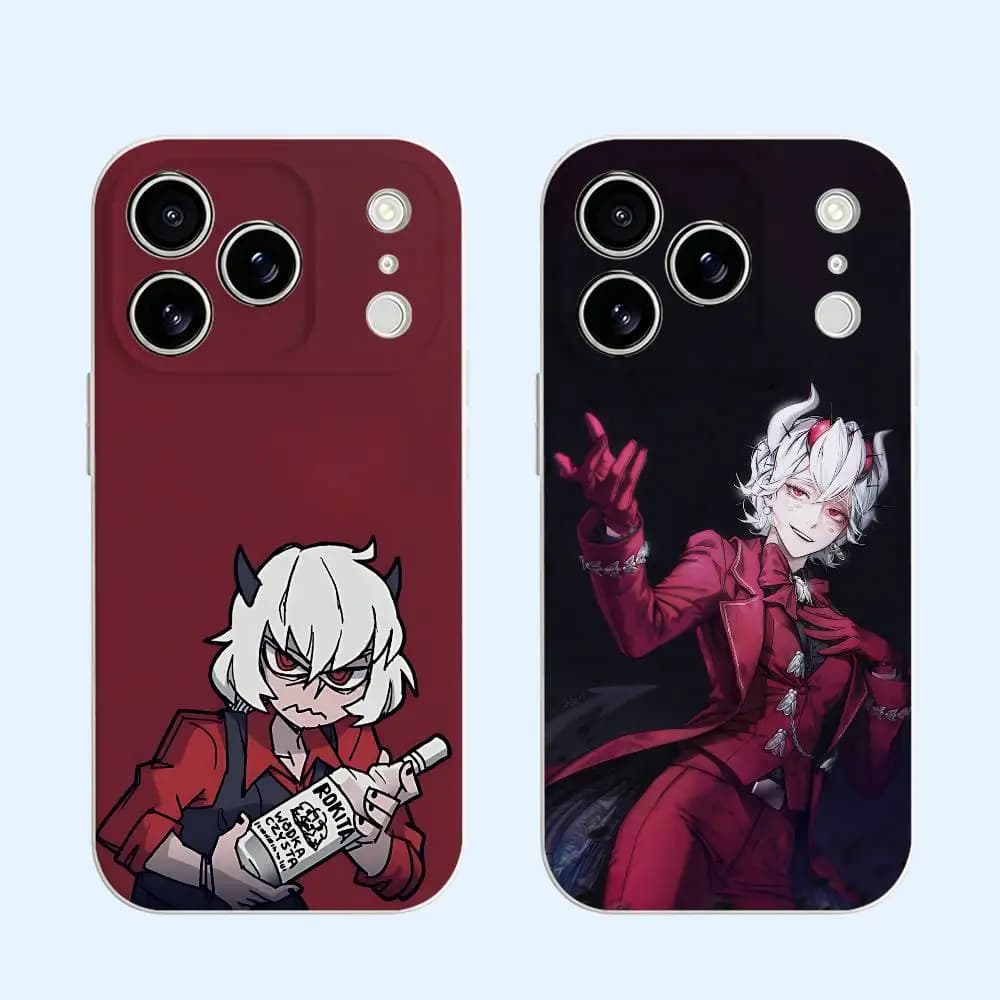 Helltaker Lucifer Black Soft TPU Case For iPhone 17 16 15 14 13 12 11 Pro Max Plus Air XR Silicone Phone Cover