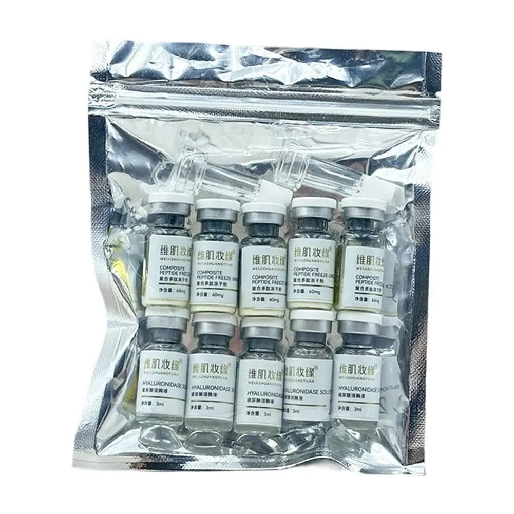 GHK‐Cu Blue Copper Lyophilized Powder Ampoule Kit Anti-wrinkle kit, firming, rejuvenating, deep, moisturizing repairer, for skin care