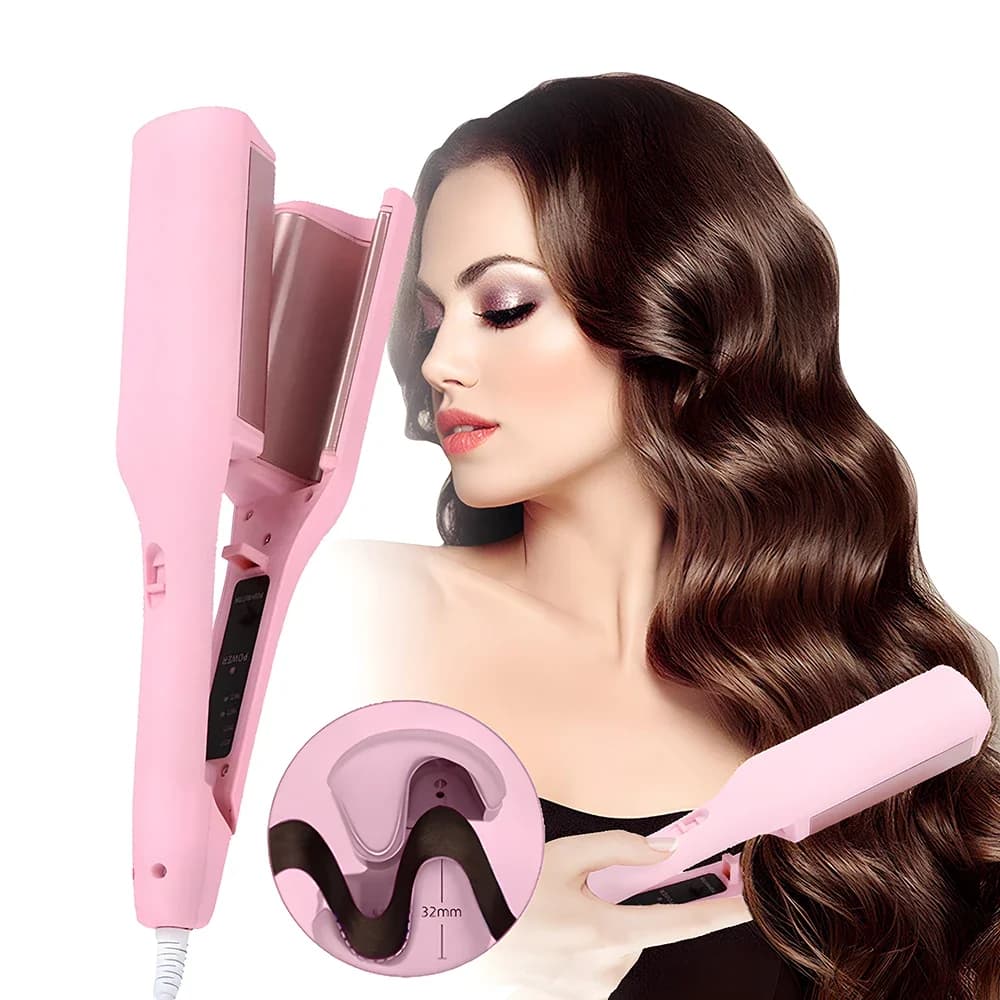 Iron Curtains 32mm for Persons, 4 Adjustable Temperatures, Quick Heating, Styler for All Hair Types