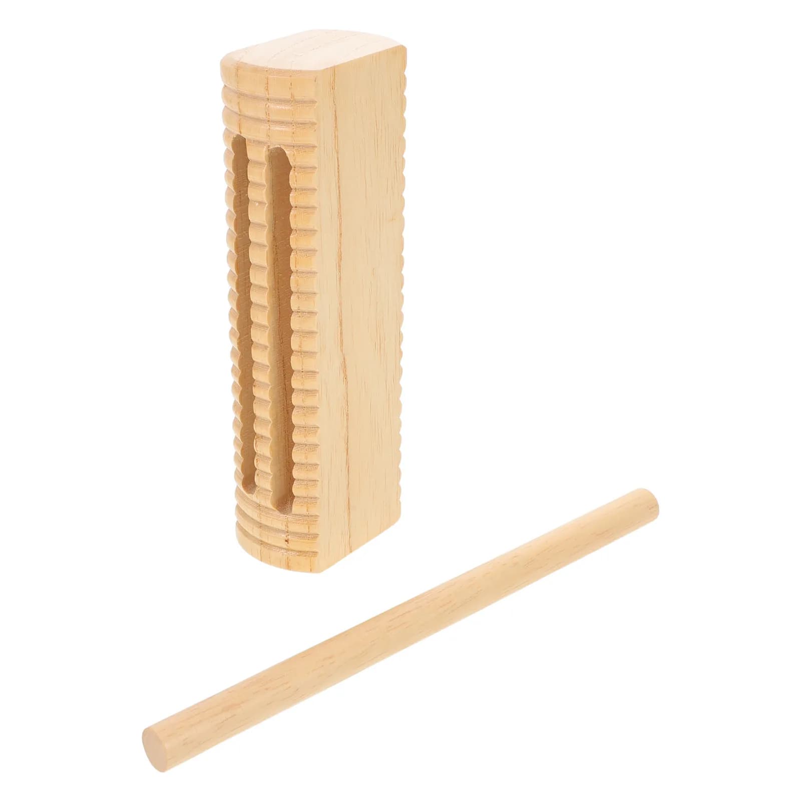 Set di Blocchi Percussivi in Legno Lucidati a Mano, Strumento Ritmico in Legno Duro per Aula di Musica dell'Asilo, Portatile e Leggero, Orff