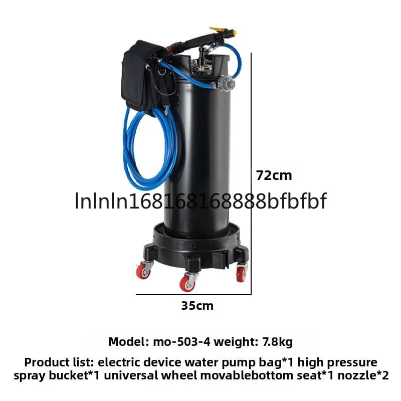 Adatto per strumenti cinematografici automobilistici Annaffiatoio elettrico ad alta pressione Costruzione e installazione Annaffiatoio a spruzzo liquido Bollitore