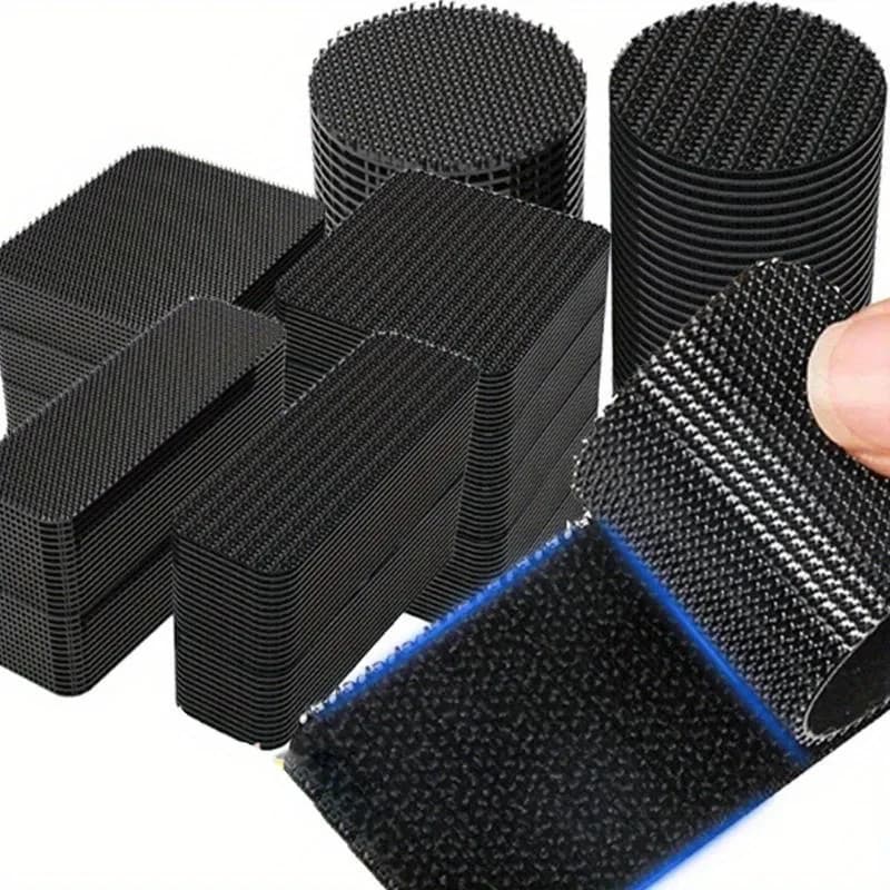 Nastro Adesivo in Velcro Rotondo Extra Forte, Organizzatore di Cavi, Biadesivo, Autoadesivo, per Cucito