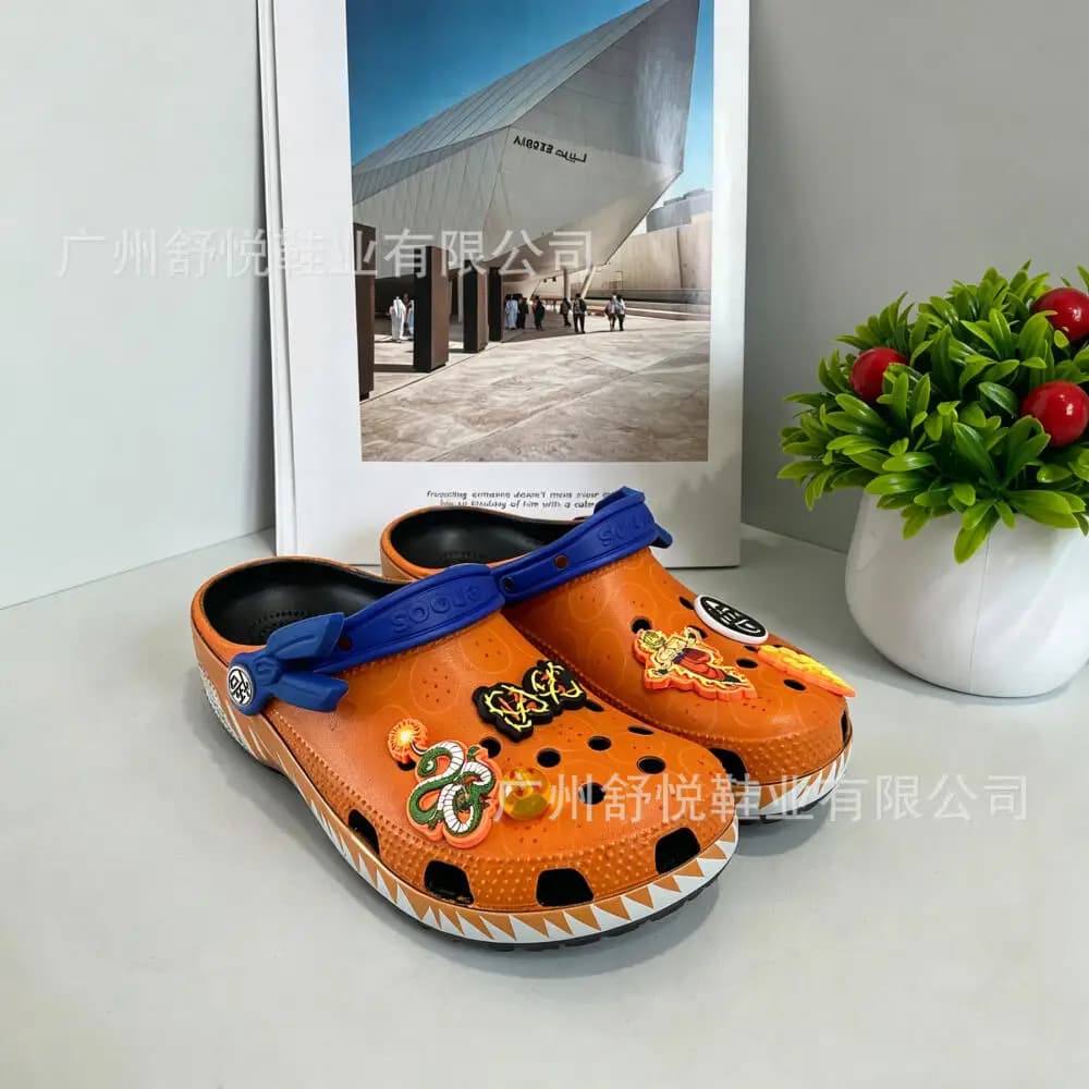 Dragon Ball Anime Eva Waterproof Slippers Beach Shoes Ultra-Soft Sandals Casual Breathable Ankle Shoes Non-Slip Sole