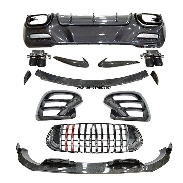 High Quality Carbon Fiber Body Kit for GLE COUPE BS-Style Carbon Kit Front Lip Rear Diffuser Spoiler