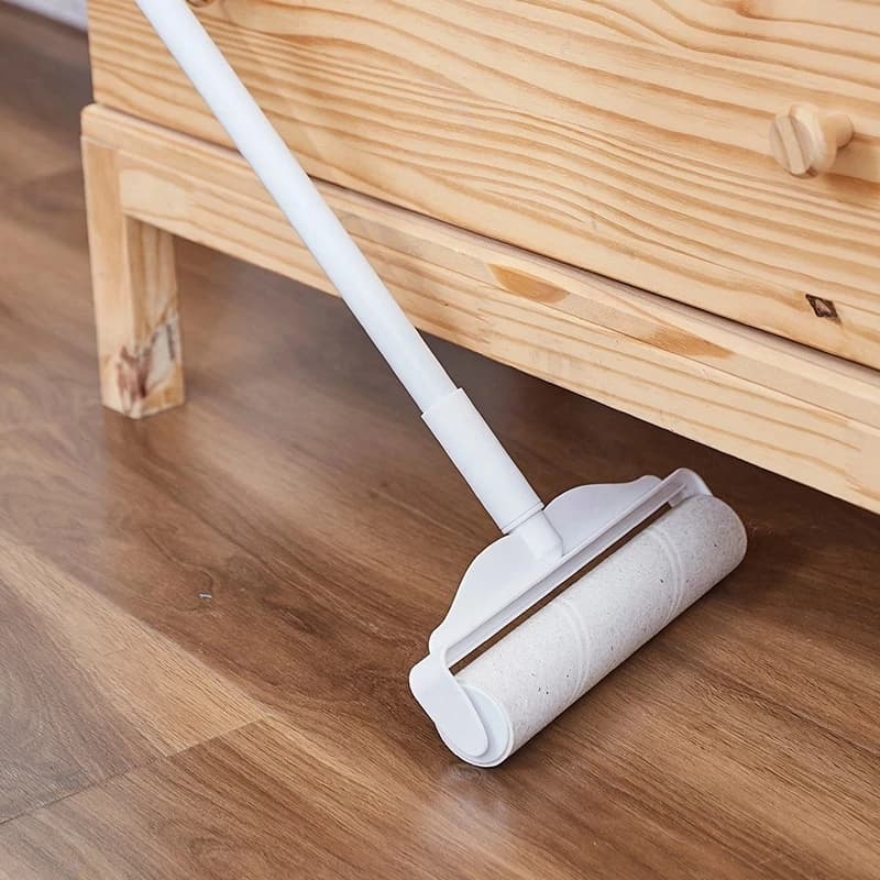 Manico lungo staccabile Mop a rullo appiccicoso divano letto detergente per tappeti vestiti per animali domestici pulizia dell'auto strumento di incollaggio Mop appiccicoso strappabile