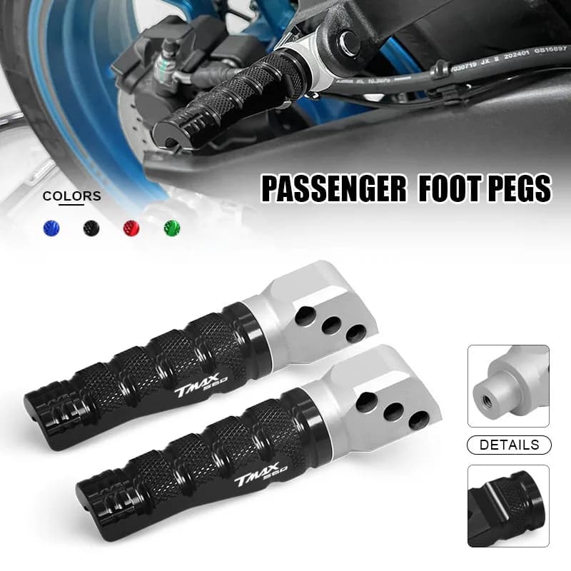 Accessori moto per T-MAX 560 TMAX560 TECH MAX 2020-2025 Pedane posteriori Pedali Poggia passeggero Poggiapiedi antiscivolo