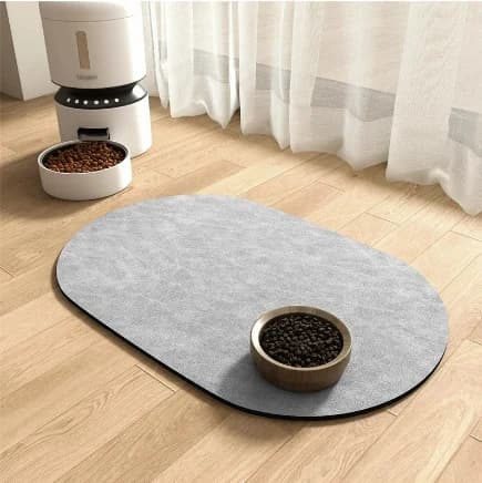 Quick-Dry Anti-Slip Pet Feeding Mat Cat Food Bowl Splash Proof Dirty Resistant Easy to Clean Mat for Pets 40-60CM