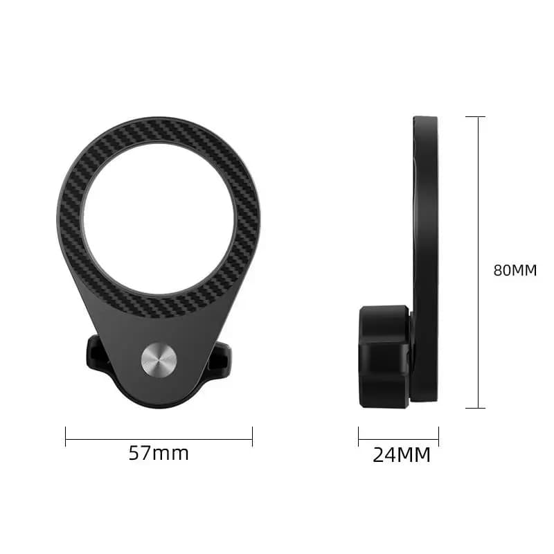 1Pcs Carbon Fiber Magnetic Car Phone Holder 360 Rotation 17mm Ball Head For Car Air Vent