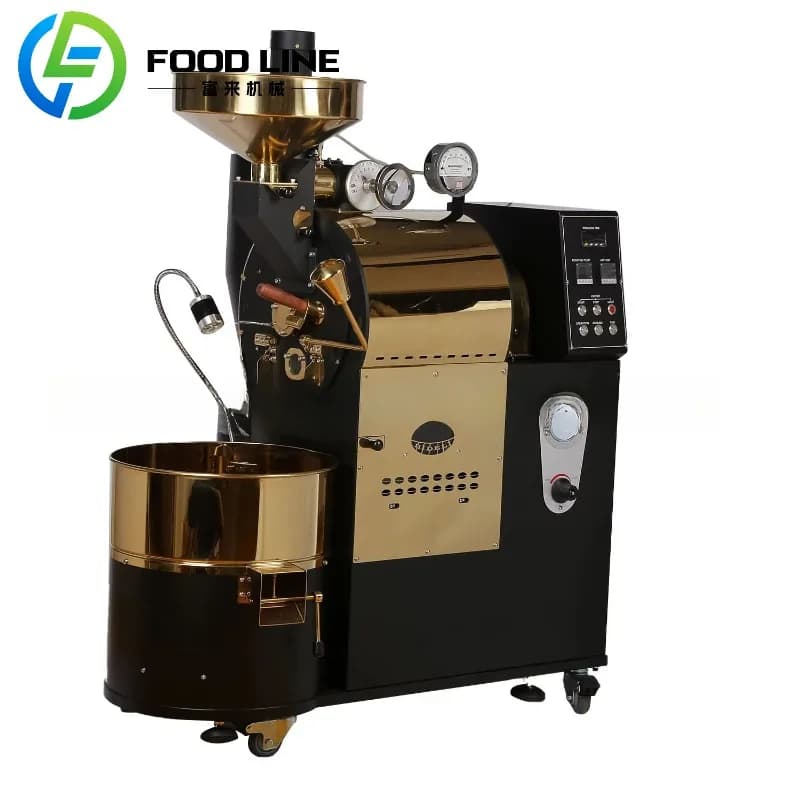 Commercial Coffee Roaster Coffee Bean Roasting Machine Drum Coffee Roaster Stainless Steel Automatic Roasting for Factory OME