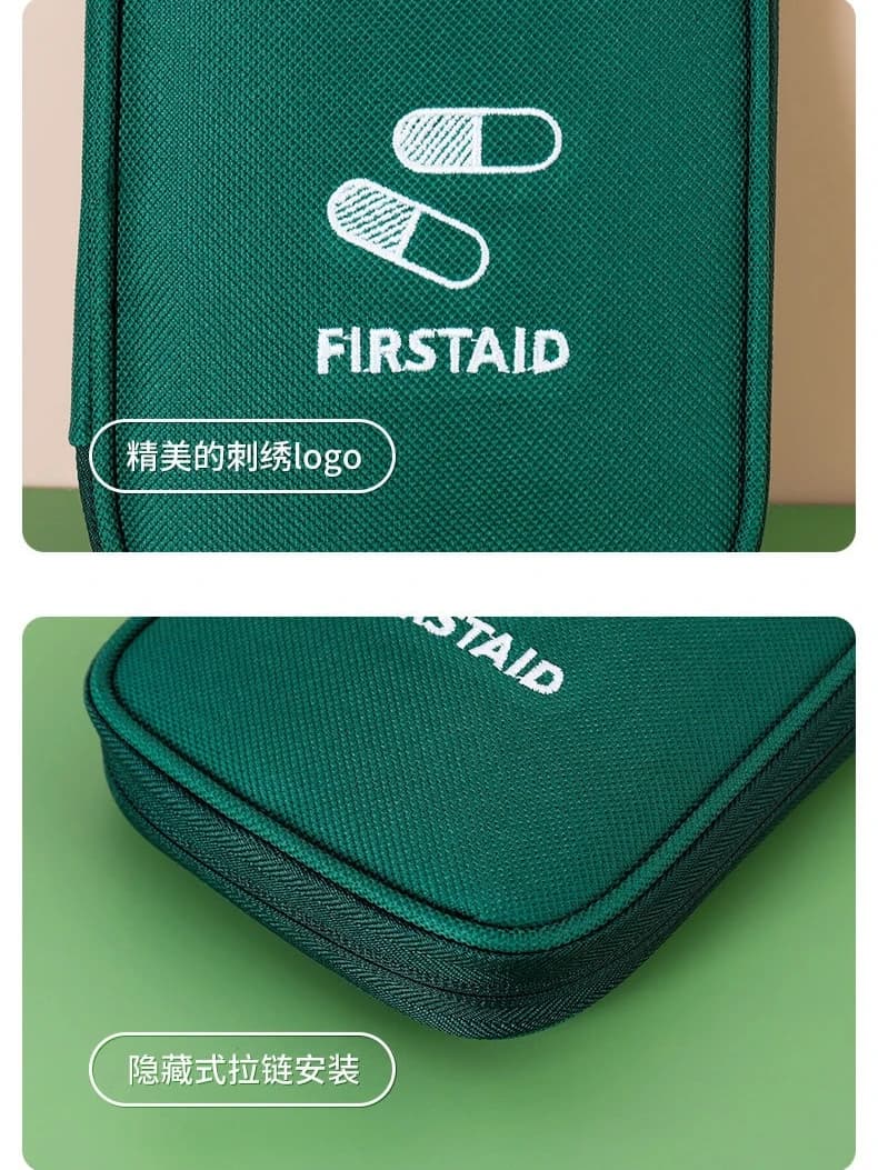 Kit di Pronto Soccorso Portatile Mini, Borsa Impermeabile per Medicinali, Organizer per Emergenze in Viaggio, Campeggio e Casa