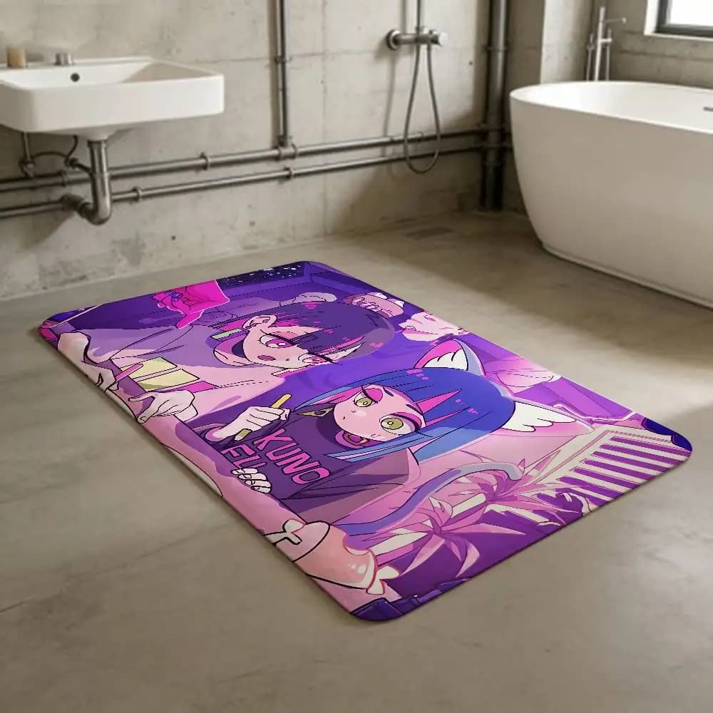 Z-ZUTOMAYO Bathroom Mat Non-Slip Laundry Room Mat Laundry Decor Balcony Child Living Room Toilet Rug