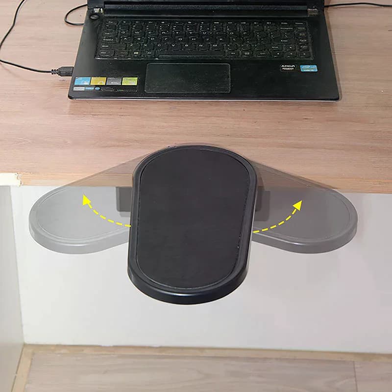 Supporto Ergonomico per Braccio da Scrivania, Poggiapolsi Regolabile per Tastiera, Estensore per Braccio, Supporto Girevole per Tappetino Mouse