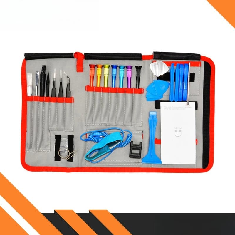 Set di cacciaviti professionali 30 in 1 per la riparazione e la manutenzione di telefoni, batterie e schermi.