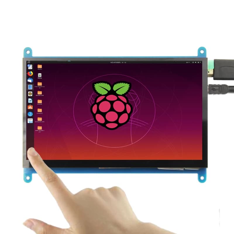Touchscreen capacitivo USB da 7 pollici 1024 * 600 IPS TFT LCD P + G Raspberry Pi 3 4 Modulo display touch