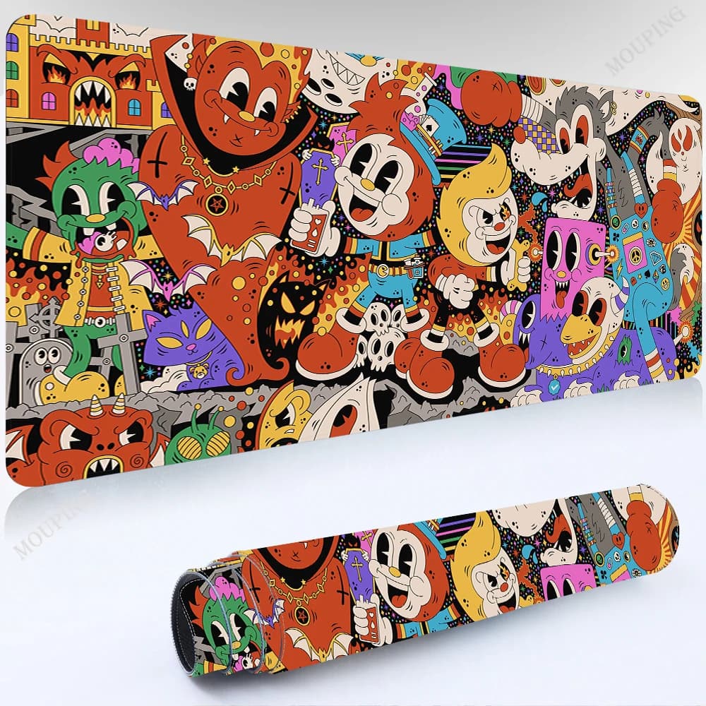 Tappetino per Mouse accessori per ufficio per Laptop rossi tavolo artistico tappetino da gioco per Laptop sul tavolo tappetini per Mouse Anime tappetino per Mouse tappetino per tastiera