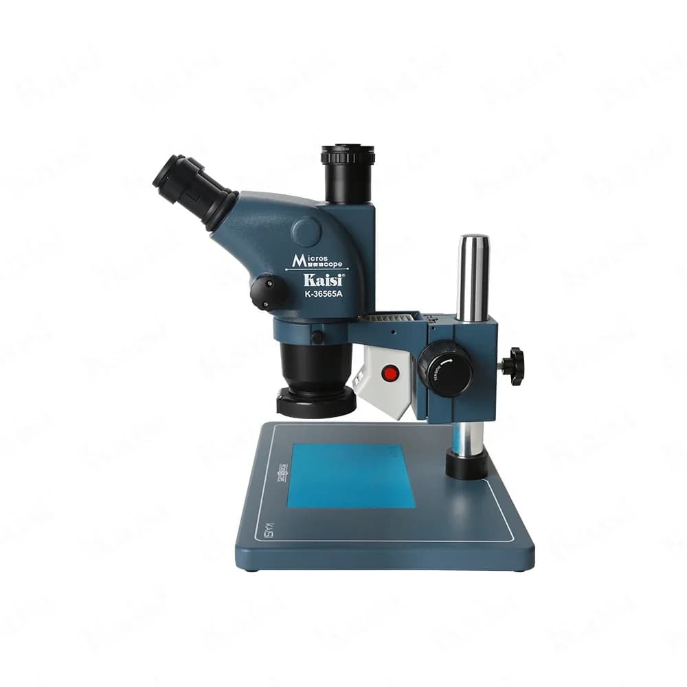 Kaisi 36565Plus Microscopio trinoculare con zoom stereo Microscopio trinoculare che dissezione microscopio di riparazione mobile