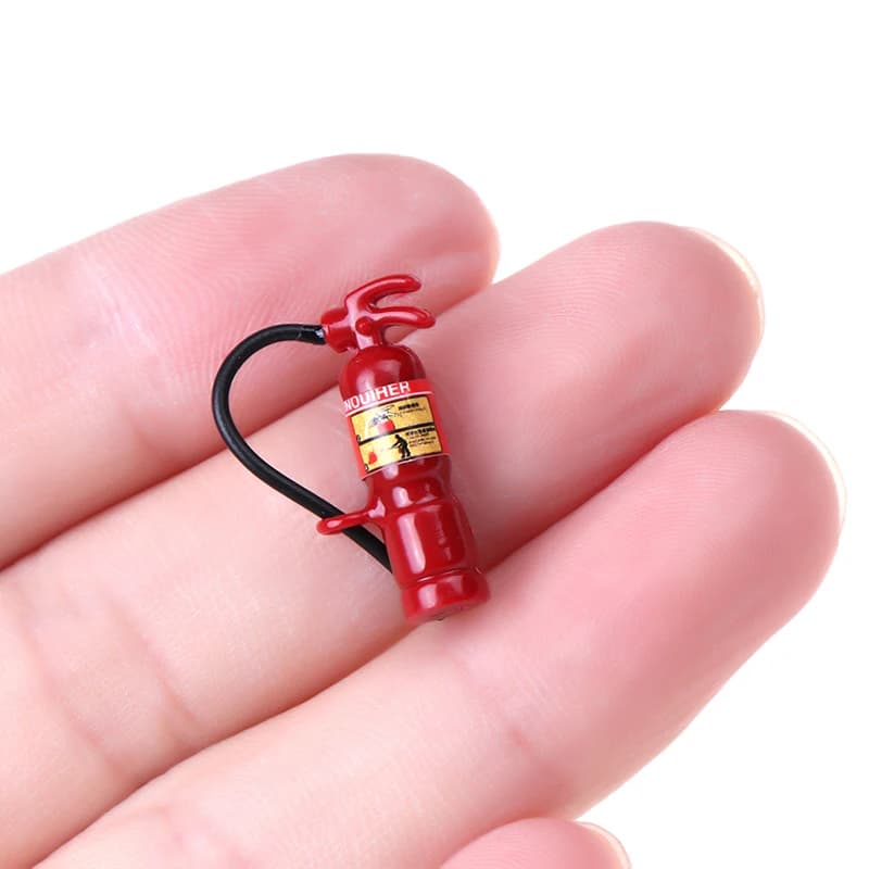 1 pz carino Mini 1:12 scala miniatura casa delle bambole estintore gioca casa delle bambole mobili Decor accessori giocattolo