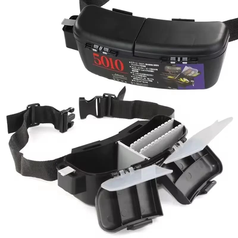 WEIHE Waist fishing box with belt for outdoor fishing, fishing gear case