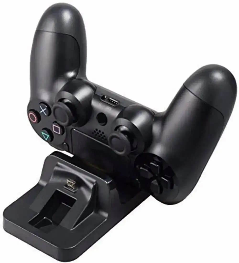 Dock di ricarica USB doppio per controller PS4, supporto di ricarica per gamepad wireless Sony PlayStation 4.