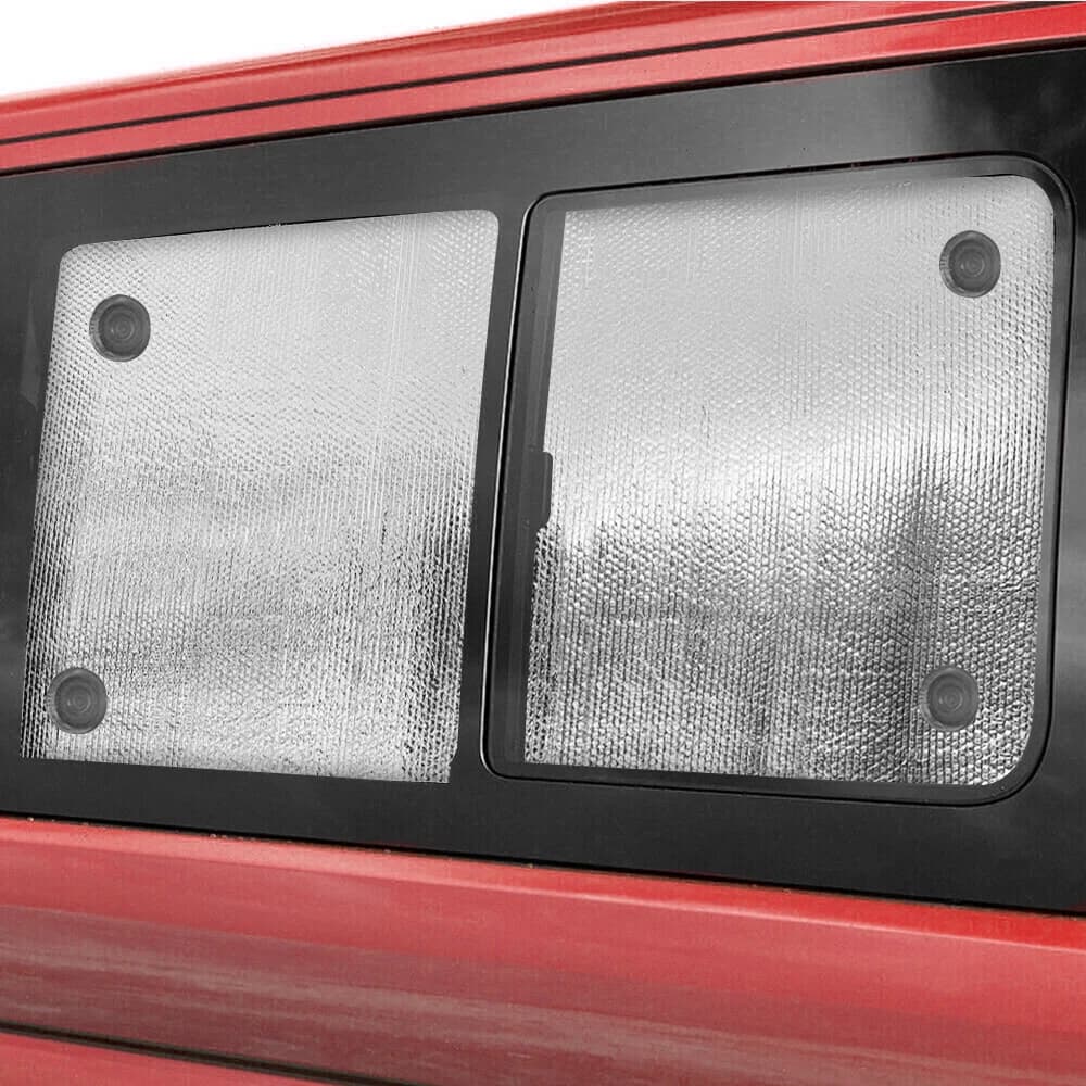 Set di 2 Tende Termiche per Finestrini Laterali Centrali per VW T5/T6 Transporter Caravelle, Parasole per Parabrezza