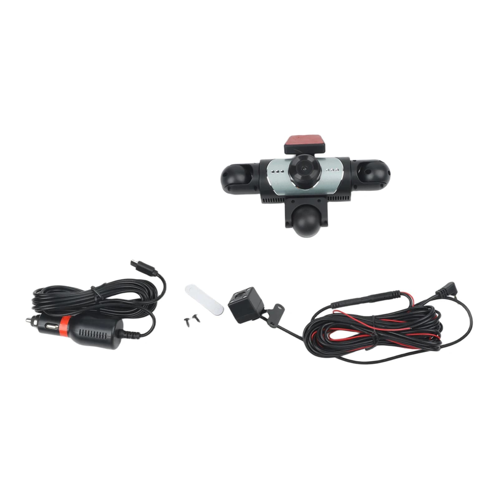 Car Mounted 5 Channel For Dash Cam System with 360 Degree Coverage 4K Front Camera 24 Hour Parking Mode and 3.18 Inch IPS Screen