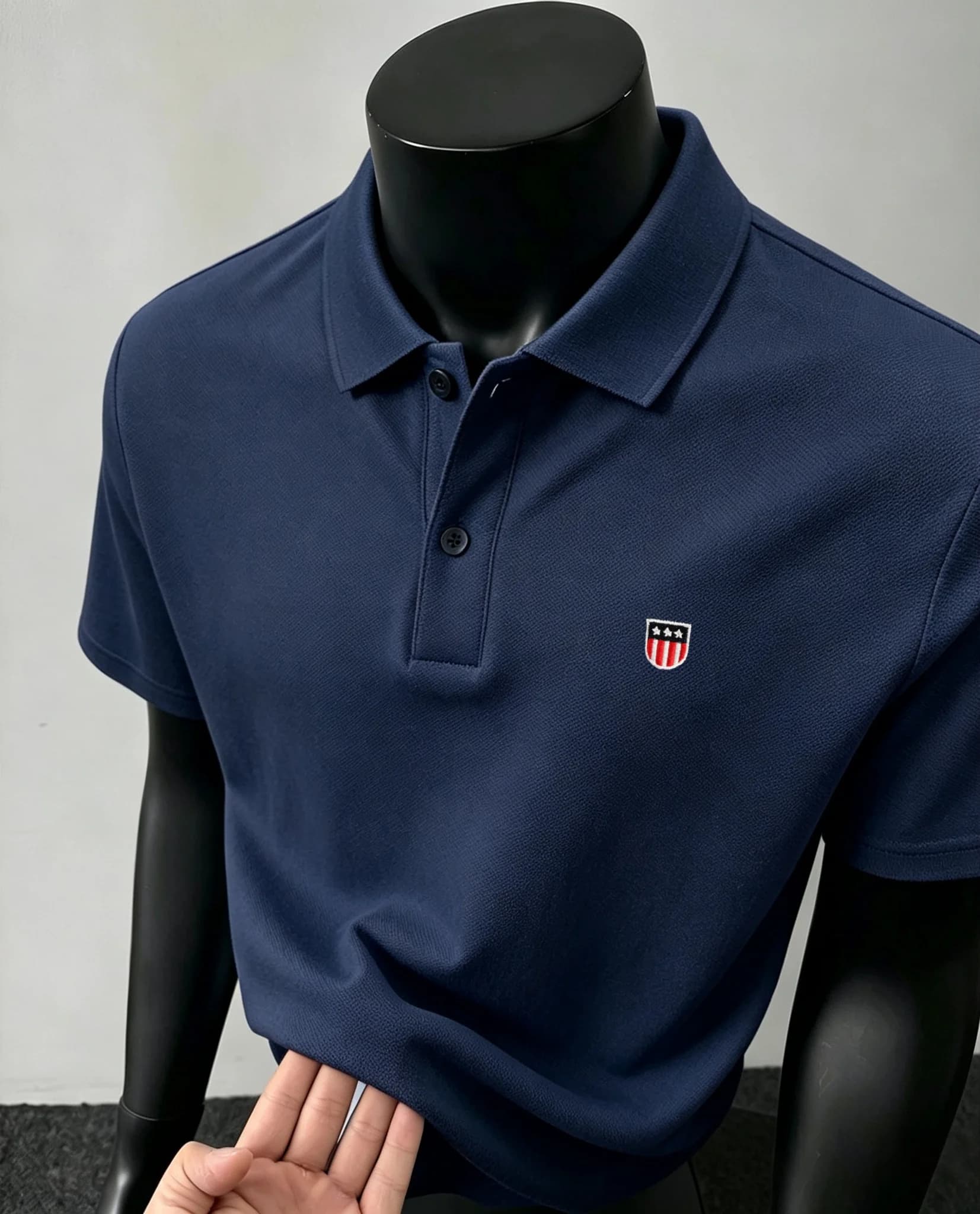 100% pure cotton high-end brand men's short sleeve polo shirt summer fashion luxury flag embroidery boutique golf casual T-shirt