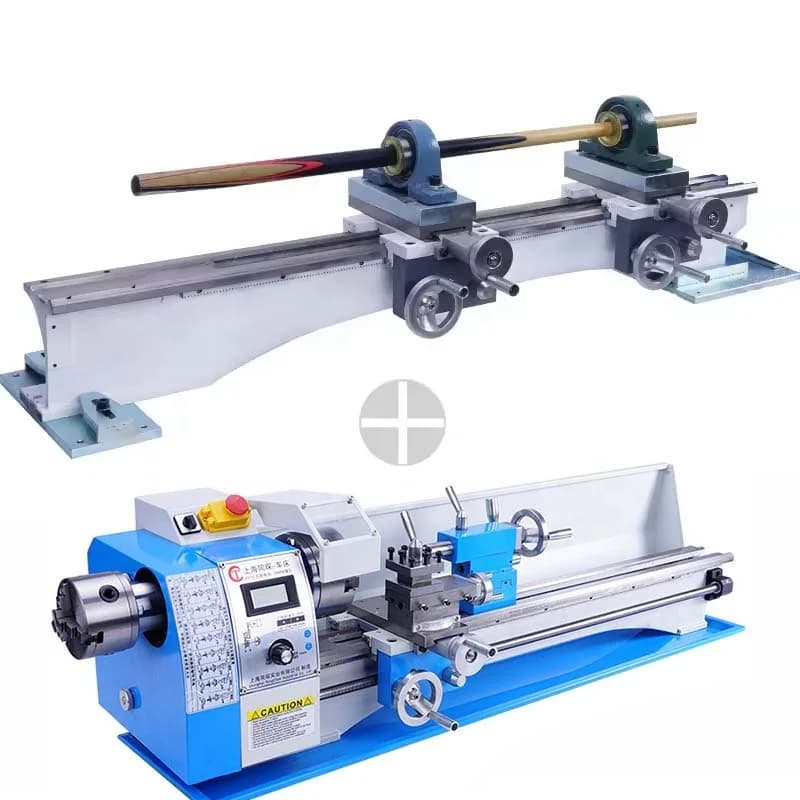 Nuova Macchina Tornio per Stecche da Biliardo TC210 800mm a Doppio Mandrino, Macchina Multifunzionale per Manutenzione Stecche da Biliardo e Snooker ATV&UTV