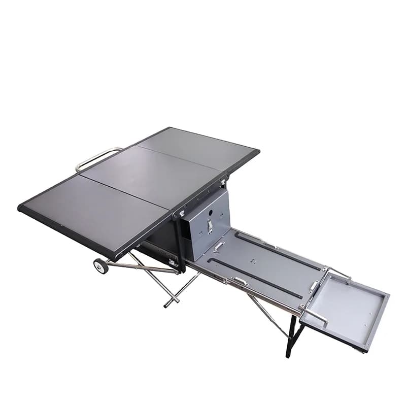 Cucina da Campeggio Multifunzionale BBQ Box Fornello Pieghevole Tavolo Portatile OEM Altri Accessori per Cucina da Campeggio