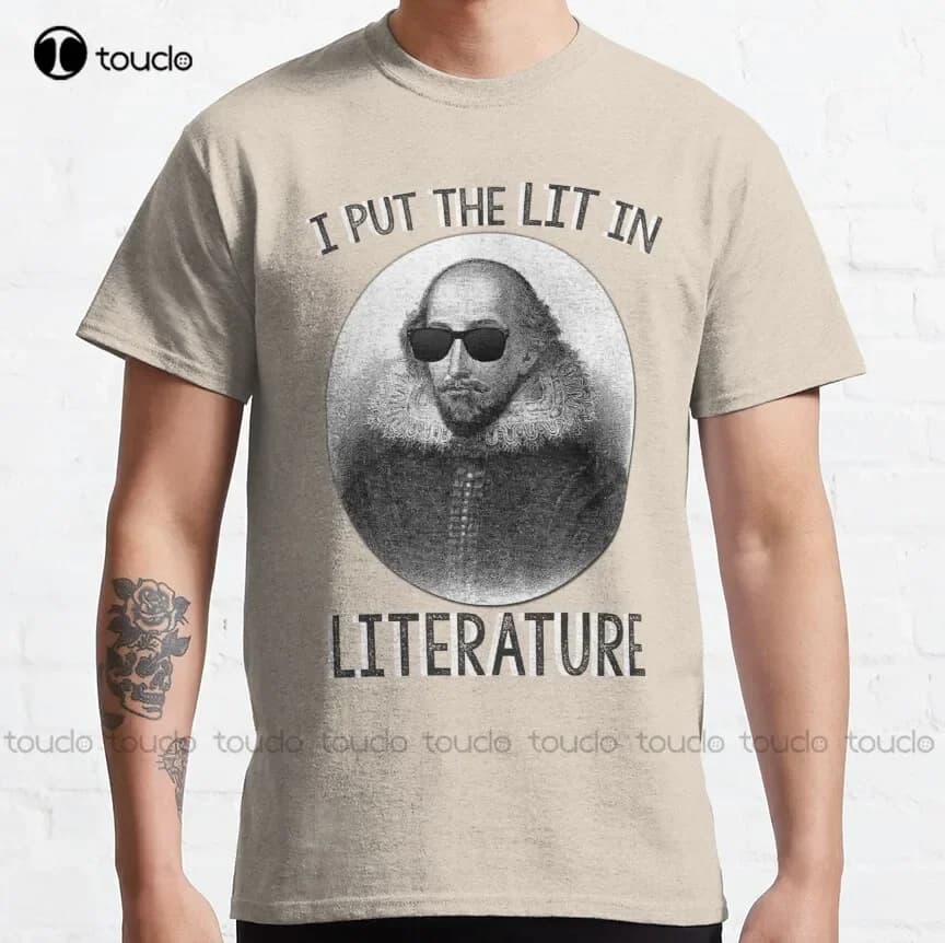 Metti l'illuminazione nella letteratura. T-shirt classica Camicie da pallavolo Personalizzate Aldult Teen Unisex Moda Divertente Nuovo Xs-5Xl Moda Divertente