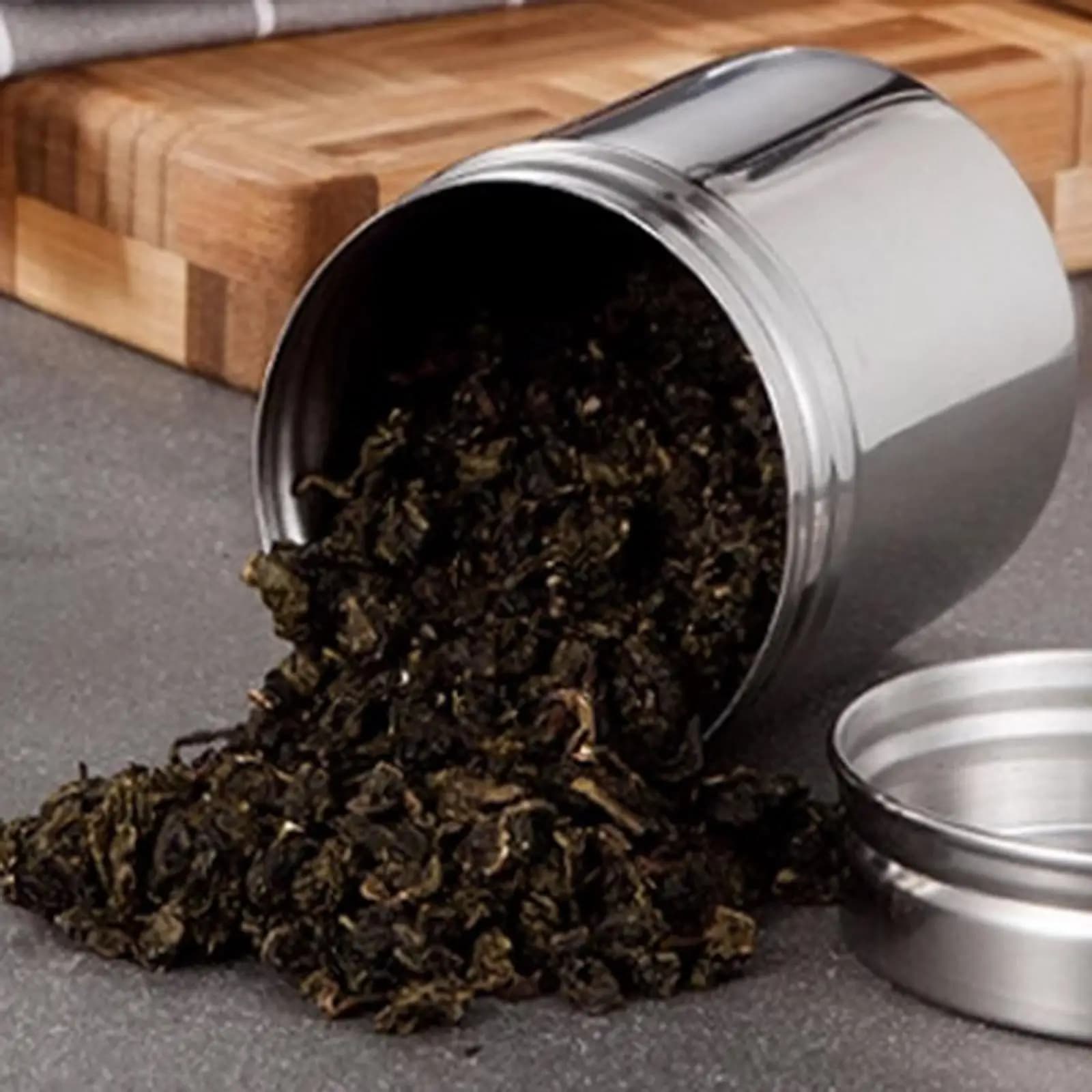 Coffee Canister Stainless Steel Sealed Jar Airtight Food Storage Container for Kitchen Ground Coffee Beans