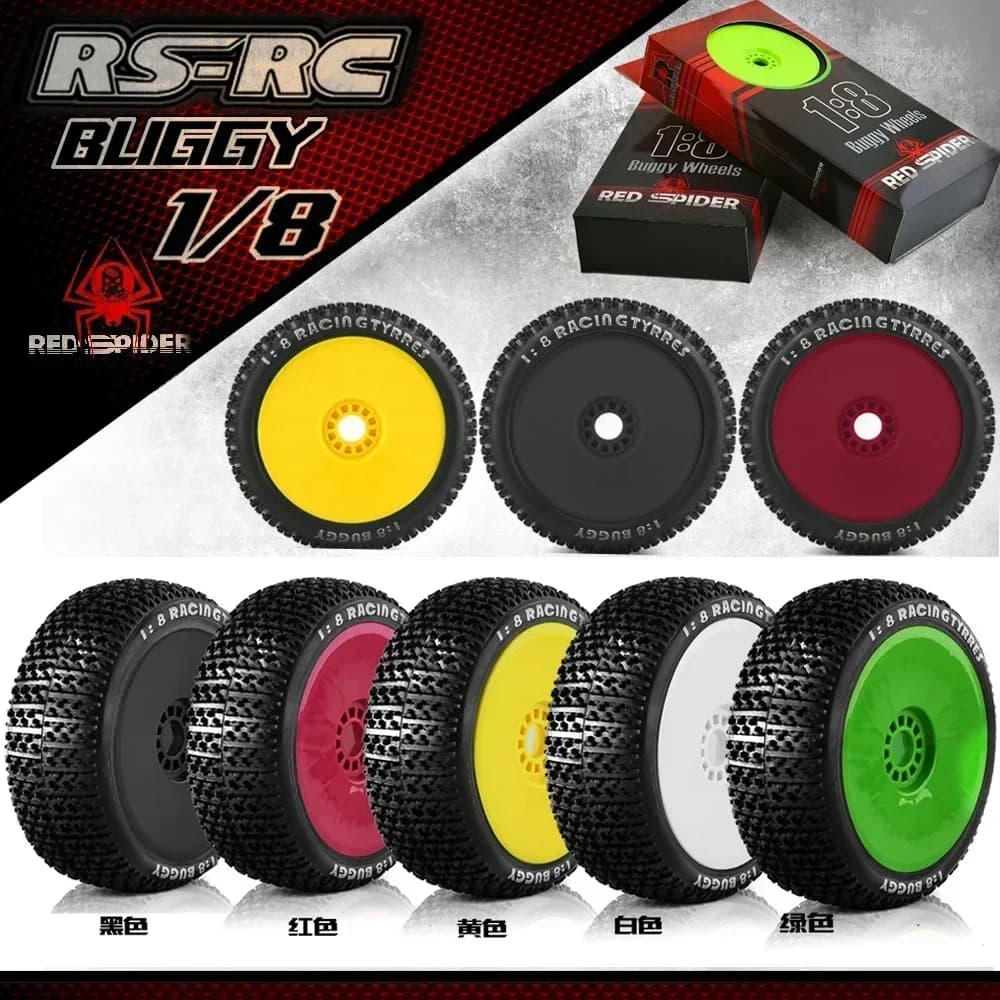 4PCS 116 millimetri Off Road Buggy Pneumatici Ruota 17 millimetri Mozzi Esagonali per 1/8 RC Auto Da Corsa 4WD Nitro HPI HSP BAZOOKA CAMPER Kyosho ZD Hongnuo