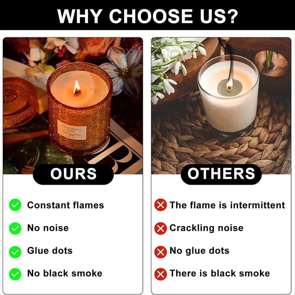 AA98 Stoppini per candele in legno per kit per realizzare candele, stoppini in legno per realizzare candele, stoppini in legno per realizzare candele
