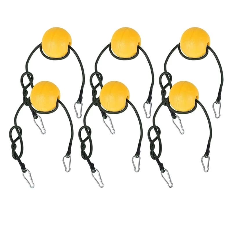 AA90-Anchor Buoy Float With Bungee Cord & Clip For Pool, Marine, Fishing Boat, Water Ski Ropes