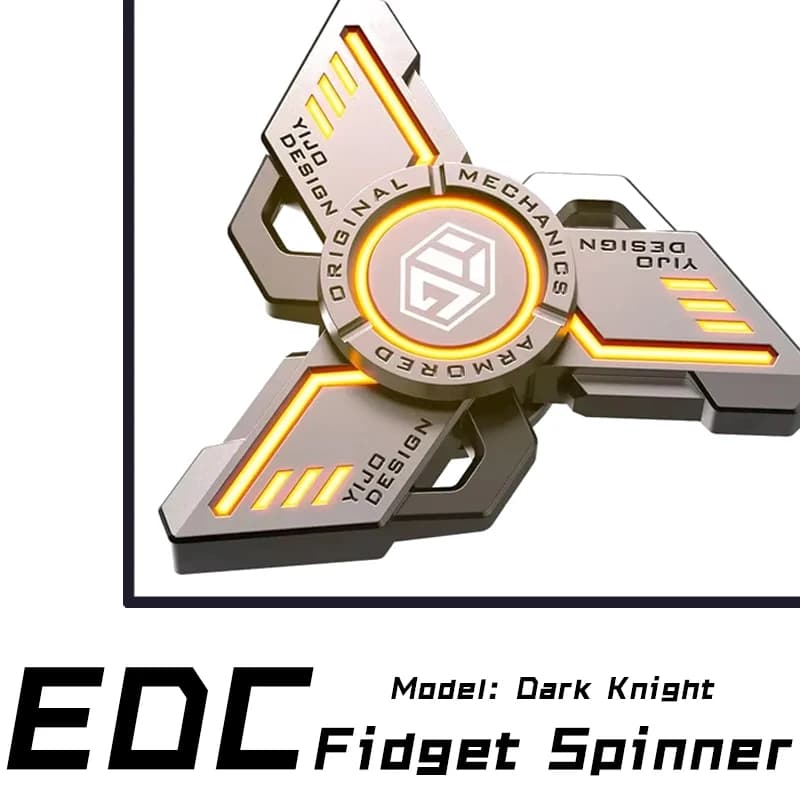 Bagliore. Giocattolo agitarsi in metallo EDC Fidget Spinner Sollievo dalla pressione antistress. Giocattolo a mano Cool Trottola Regalo per adulti per ragazzi