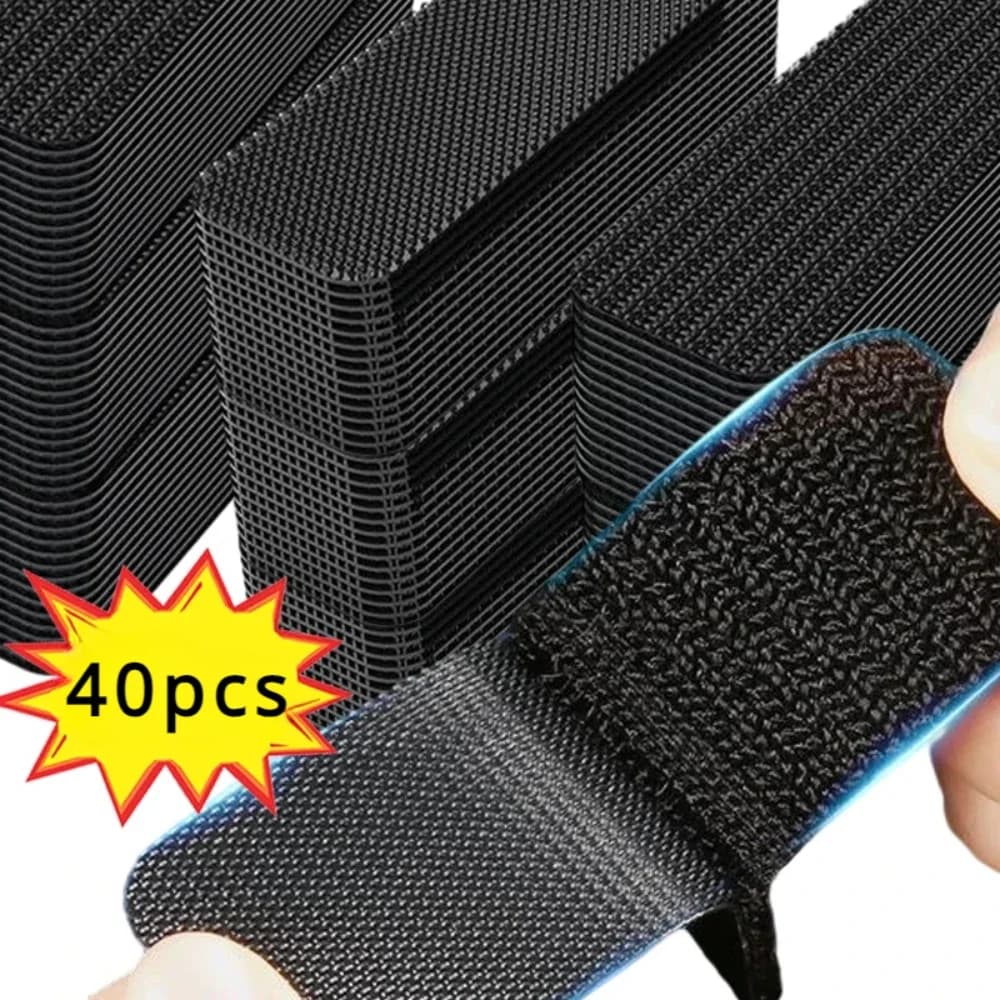 Tappetini per auto Velcros Nastro autoadesivo Adesivi per fissaggio tappeti Accessori per fissaggio auto fai da te Abbigliamento universale antiscivolo per divano